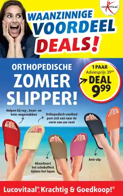 Lucovitaal ORTHOPEDISCHE ZOMER SLIPPER! aanbieding