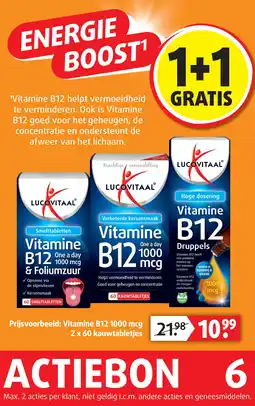 Lucovitaal Vitamine B12 aanbieding