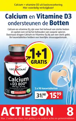 Lucovitaal Calcium en Vitamine D3 aanbieding