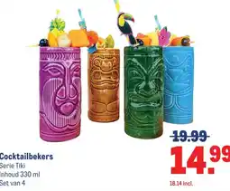 Makro Cocktailbekers aanbieding