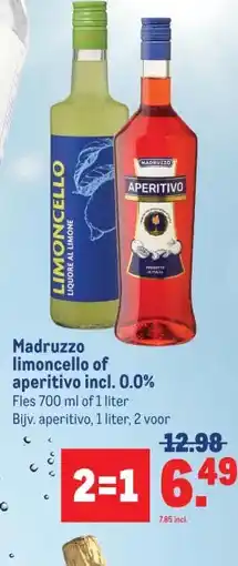 Makro Madruzzo limoncello of aperitivo incl. 0.0% aanbieding