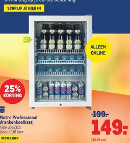 Makro Metro Professional drankenkoelkast aanbieding
