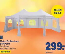 Makro Metro Professional partytent aanbieding