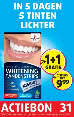 Lucovitaal WHITENING TANDENSTRIPS aanbieding