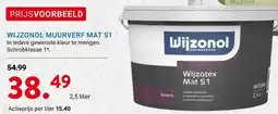 Kluswijs WIJZONOL MUURVERF MAT S1 aanbieding