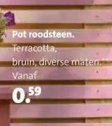 Intratuin Pot roodsteen. aanbieding