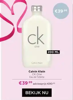 ICI Paris XL Calvin Klein CK One Eau de Toilette aanbieding