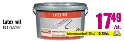 Hornbach HORNBACH Latex wit 10 l aanbieding