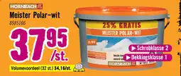 Hornbach HORNBACH Muurverf Meister Polar RAL 9010 wit 10 l + 25% aanbieding