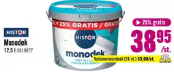 Hornbach HISTOR Monodek Muurverf wit 10 l + 25% aanbieding