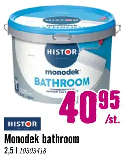 Hornbach HISTOR Monodek Bathroom Muurverf schimmelbestendig wit 2,5 l aanbieding