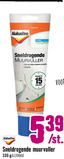 Hornbach ALABASTINE Sneldrogende muurvuller 330 g aanbieding