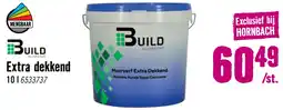 Hornbach BUILD Muurverf extra dekkend wit 10 l aanbieding
