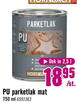 Hornbach HORNBACH PU Parketlak mat 750 ml aanbieding