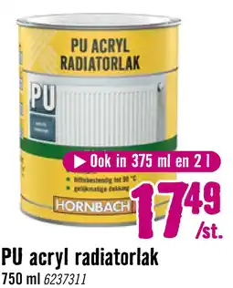 Hornbach HORNBACH Radiatorlak zijdeglans RAL 9010 750 ml aanbieding