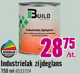 Hornbach BUILD Industrielak zijdeglans wit 750 ml aanbieding