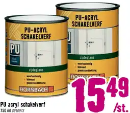 Hornbach HORNBACH PU Acryl Schakelverf kozijnen- en deurenlak zijdeglans wit 750 ml aanbieding