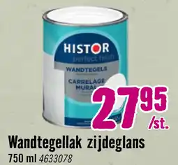 Hornbach HISTOR Perfect Finish Wandtegels lak zijdeglans wit 750 ml aanbieding