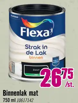 Hornbach FLEXA Strak in de lak binnenlak mat zwart 750 ml aanbieding
