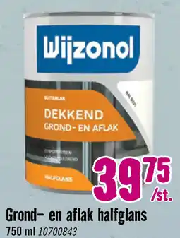 Hornbach WIJZONOL Grond- en aflak in één halfglans RAL 9001 750 ml aanbieding