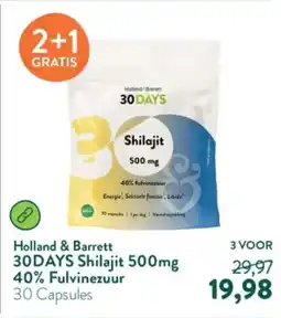 Holland & Barrett Holland & Barrett 30 Days Shilajit 500mg aanbieding