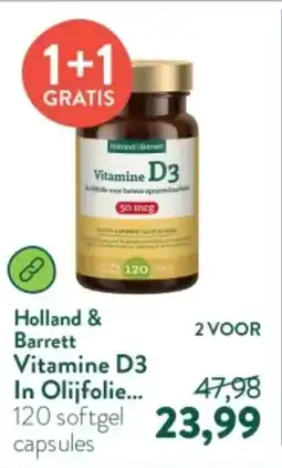 Holland & Barrett Holland & Barrett Vitamine D3 aanbieding