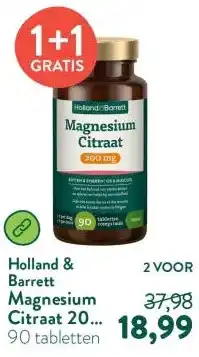 Holland & Barrett Magnesium Citraat 200 mg aanbieding