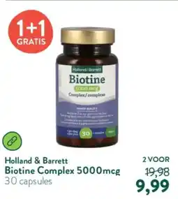Holland & Barrett Holland & Barrett Biotine Complex 5000mcg aanbieding