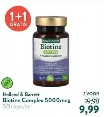 Holland & Barrett Holland & Barrett Biotine Complex 5000mcg aanbieding