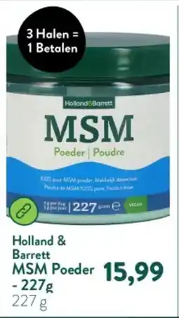 Holland & Barrett Holland & Barrett MSM Poeder aanbieding