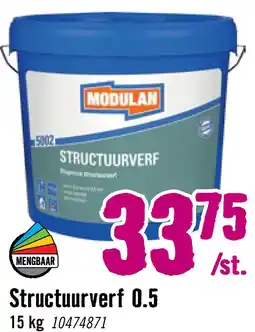 Hornbach MODULAN 5002 Structuurverf korrelgrootte 0,5 mm 15 kg aanbieding