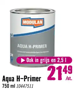 Hornbach MODULAN 6004 Aqua hechtprimer grondverf wit 750 ml aanbieding