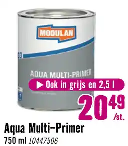 Hornbach MODULAN 6003 Aqua Multi-Primer grondverf wit 750 ml aanbieding