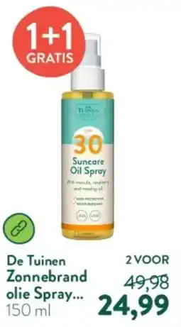 Holland & Barrett De Tuinen Suncare Oil Spray SPF30 aanbieding
