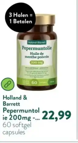 Holland & Barrett Holland & Barrett Pepermuntolie 200mg aanbieding