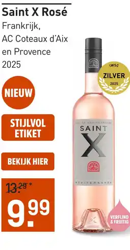 Gall & Gall Saint X Rosé 75CL aanbieding