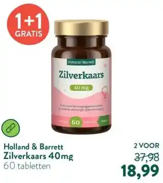 Holland & Barrett Zilverkaars 40mg aanbieding
