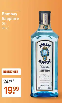Gall & Gall Bombay Sapphire 70CL aanbieding