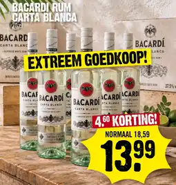 Super Dirck 3 Bacardi rum carta blanca aanbieding
