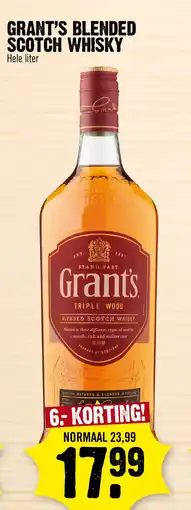 Super Dirck 3 Grant's blended scotch whisky aanbieding