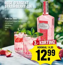 Super Dirck 3 Rose d'argent strawberry gin aanbieding