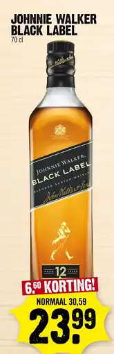 Super Dirck 3 Johnnie walker black label aanbieding