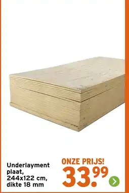 GAMMA Underlayment plaat aanbieding