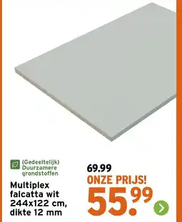 GAMMA Multiplex falcatta wit aanbieding
