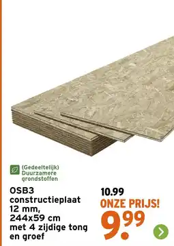 GAMMA Osb3 constructieplaat 12 mm, aanbieding