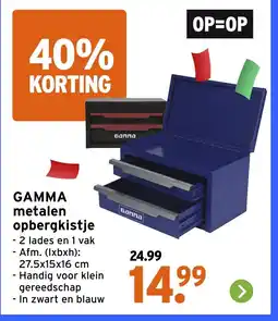 GAMMA Gamma metalen opbergkistje aanbieding