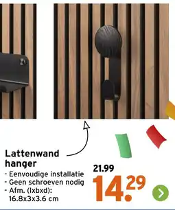 GAMMA Lattenwand hanger aanbieding
