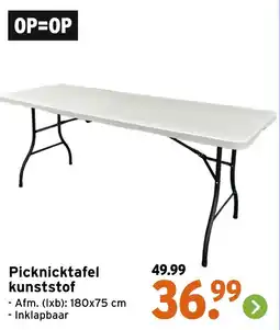 GAMMA Picknicktafel kunststof aanbieding