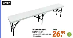 GAMMA Picknickbank kunststof aanbieding