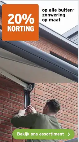 GAMMA Op alle buiten- zonwering op maat aanbieding